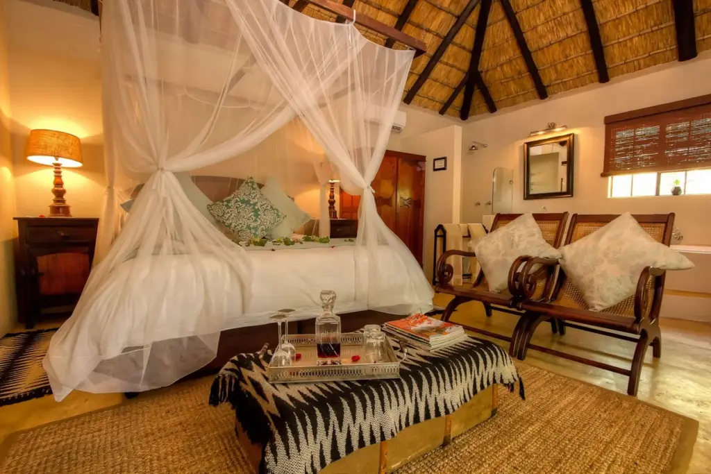 Habitación de lodge 4 estrellas en el Kruger National Park durante un safari desde KMIA